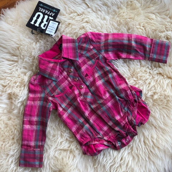 Other - Baby Western Pearl Snap Onesie
